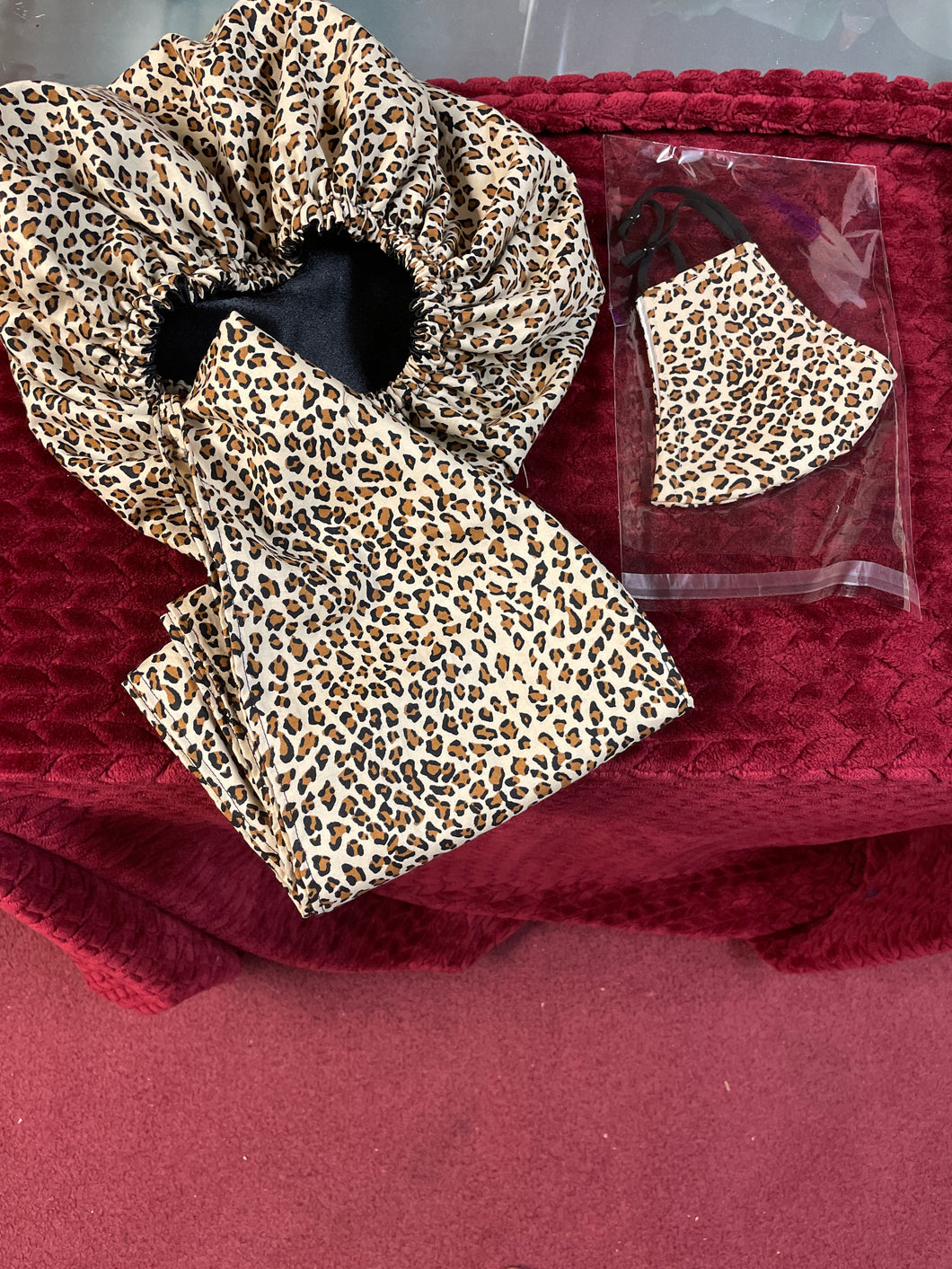 Bonnet Cheetah Print Head wrap